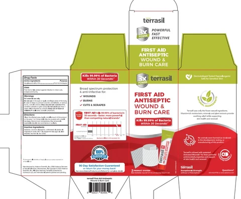 terrasil First Aid Antiseptic Wound and Burn Care Kit 포장