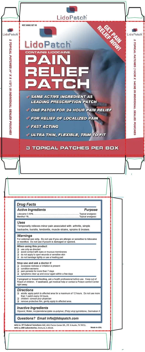 LidoPatchPain Relief packaging