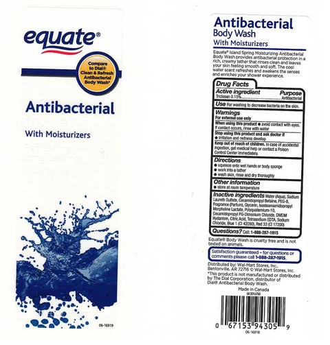 Island Spring Antibacterial Body Washwith Moisturizers 포장