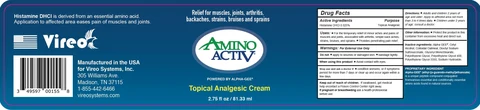 AMINO ACTIVE Topical Analgesic Cream 포장