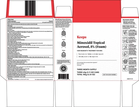 keeps minoxidil topical 포장