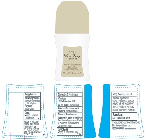 AVON Far Away EssenceRoll-On Anti-Perspirant Deodorant 포장