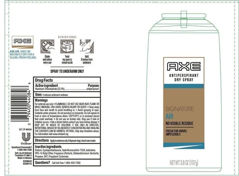 AxeSignature Air Antiperspirant 포장
