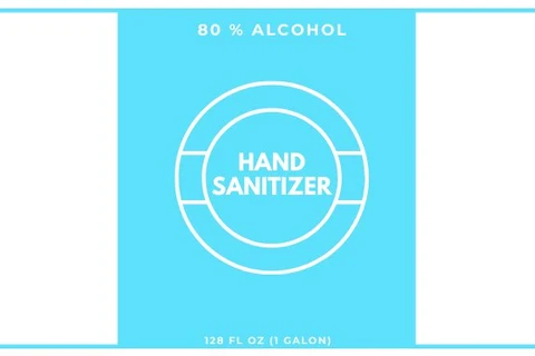 Hand Sanitizer packaging