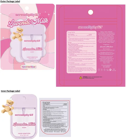 serendipity3 HAND SANITIZER Lavender Milk SCENT 포장