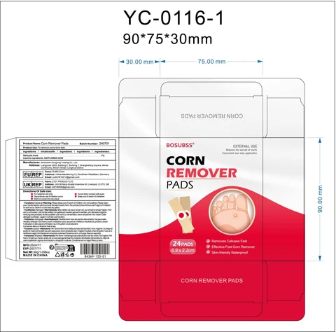 Corn remover pads 포장