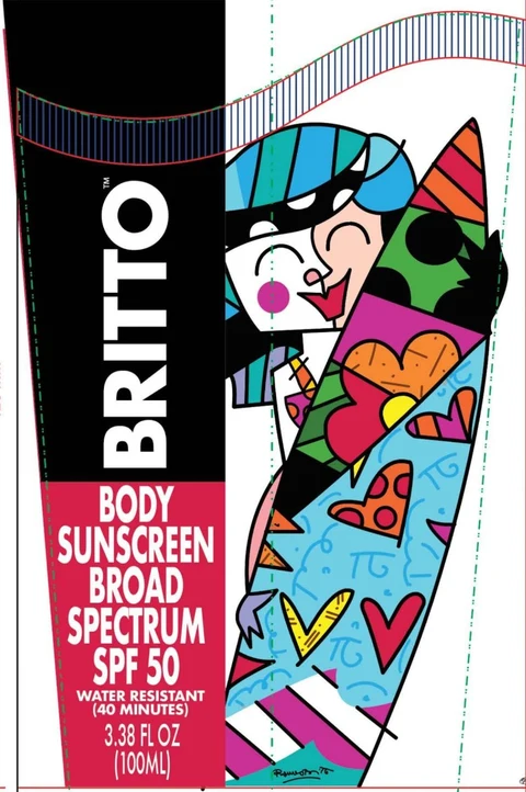 Britto Body Sunscreen Broad Spectrum SPF 50 packaging