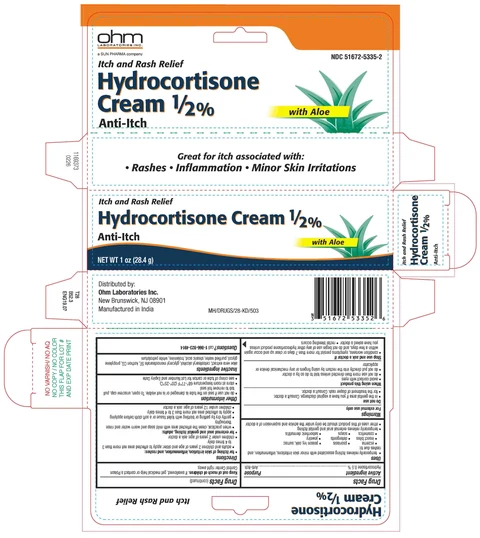 Hydrocortisonewith Aloe 포장