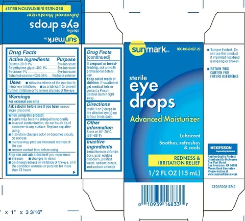 Sunmark Eye Drops Advanced Moisturizer/Lubricant 포장