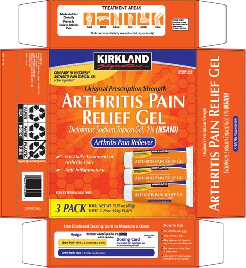 kirkland signature arthritis pain relief 포장