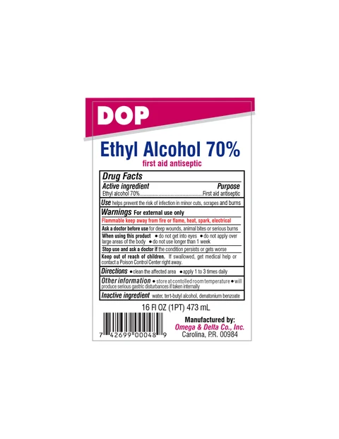 DOP Ethyl Alcohol 70% 포장
