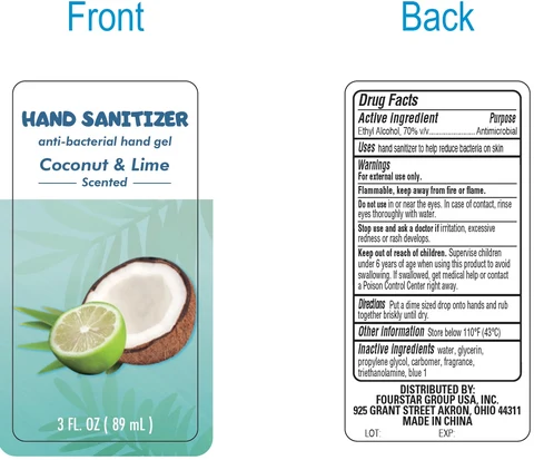 Coconut and Lime Scented Hand Sanitizer 포장