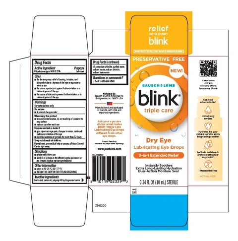 Blink Triple Care Preservative Free 포장