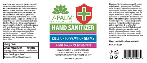 Hand Sanitizer packaging