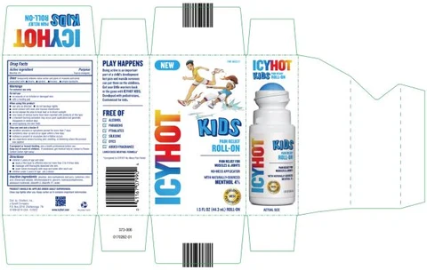 Icy Hot Kids Pain Relief Roll-On 포장