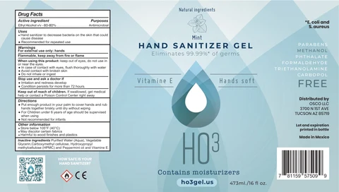 HAND SANITIZER 포장