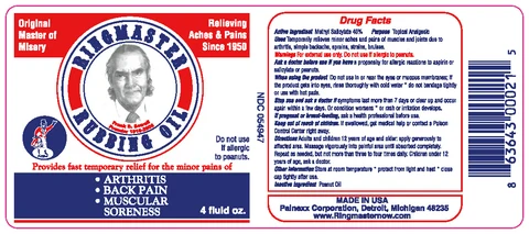 Ringmaster Rubbing Oil packaging