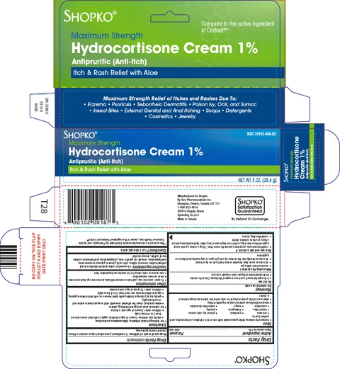 Shopko Hydrocortisone Maximum Strength 포장