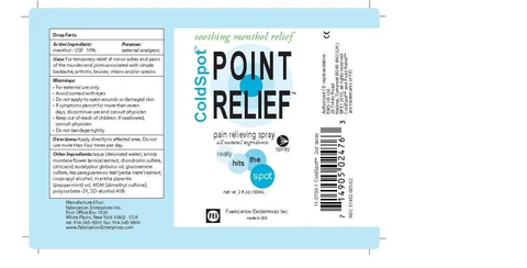 Cold SpotPoint Relief 포장