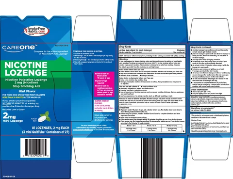 CareOne Nicotine 포장