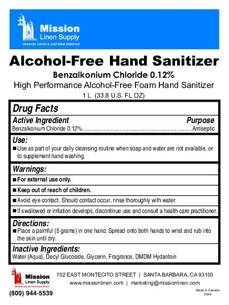 Alcohol free hand sanitizer 포장