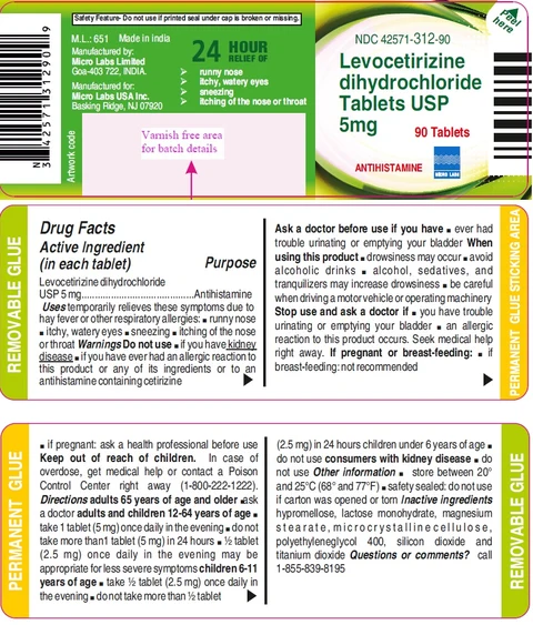 Levocetirizine Dihydrochloride packaging