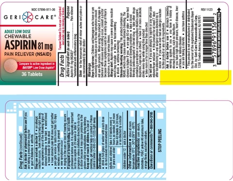 Low Strength Chewable Aspirin packaging