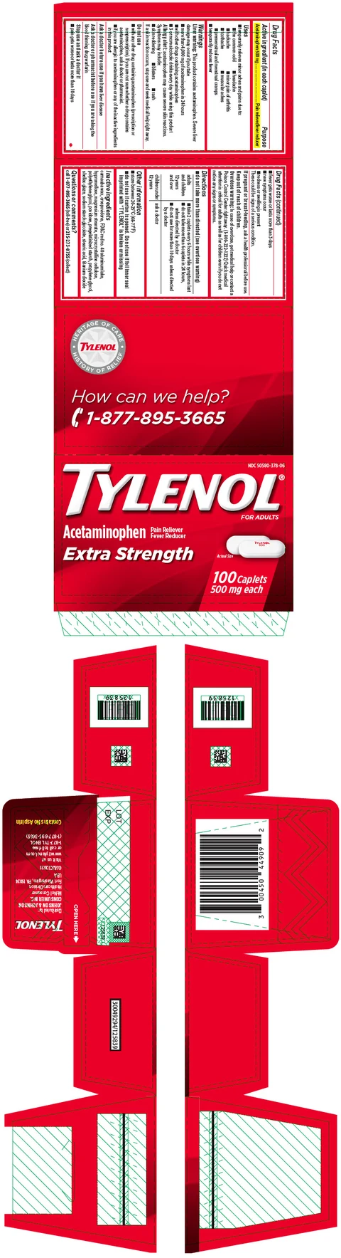 Tylenol Extra Strength 포장