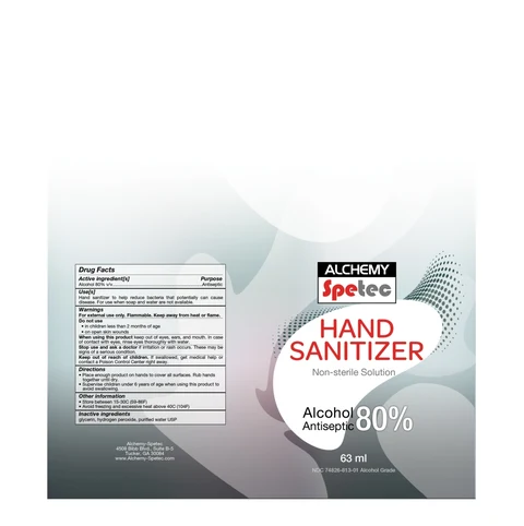 Alchemy-Spetec Hand Sanitizer 포장