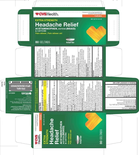 Acetaminophen 250mg Aspirin 250mg Caffeine 65mg packaging