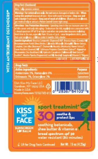 Kiss My Face SPF 30 Sport Treatmint Lip Balm 포장