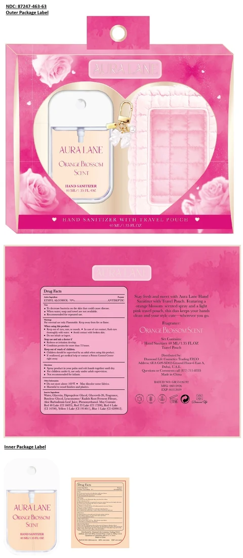 AURA LANE HAND SANITIZER ORANGE BLOSSOM SCENT 포장