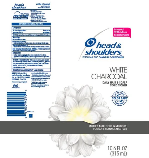 Head and Shoulders White Charcoal Daily Hair and Scalp Conditioner packaging