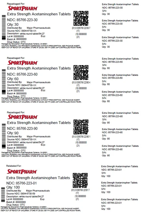 Acetaminophen 포장