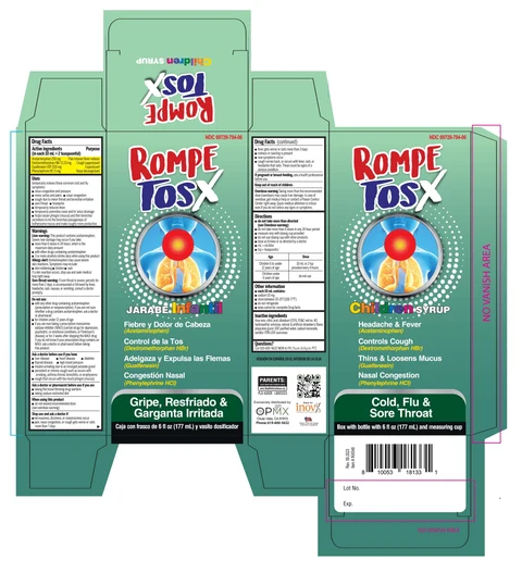 Rompe Tos X Children packaging