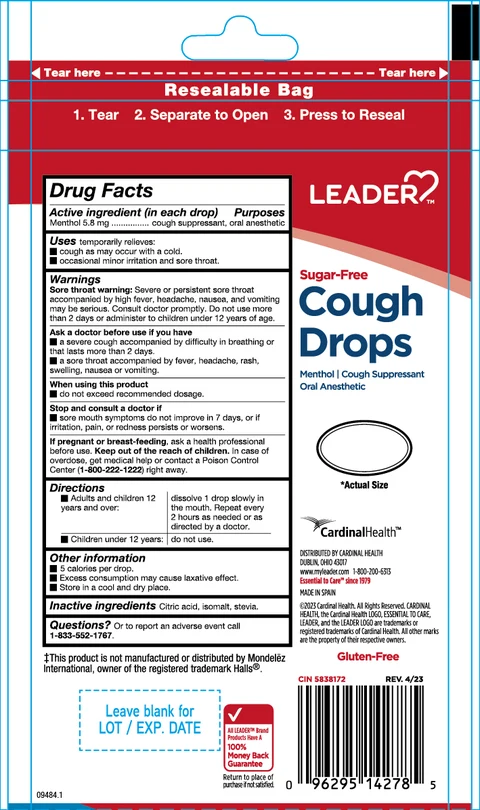 Sugar Free Cough Drops 포장