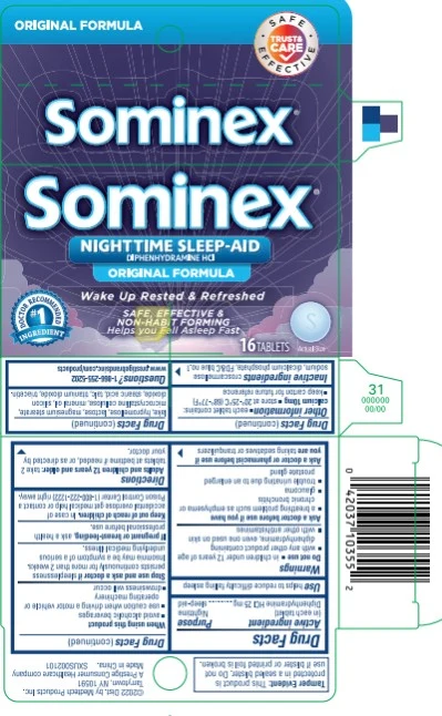 Sominex packaging