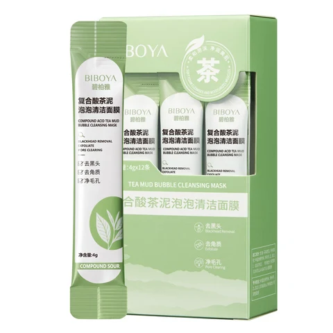 Complex Acid Tea Mud Bubble Mask 포장