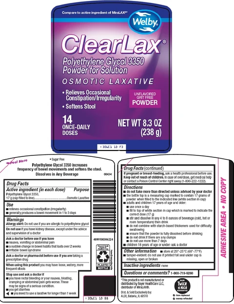 Welby ClearLax packaging