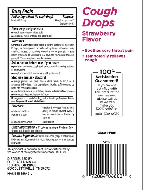 Cough Drops Dollar General Strawberry 30ct 포장