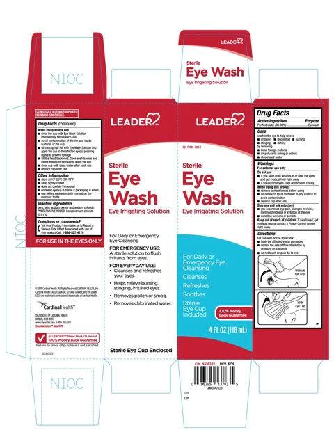 Leader Eye Wash packaging