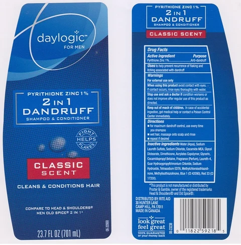 Daylogic 2 in 1 DandruffClassic Scent 포장