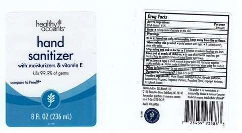 HAND SANITIZERWITH MOISTURIZERS AND VITAMIN E 포장