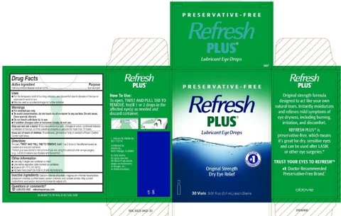 REFRESH PLUS 포장
