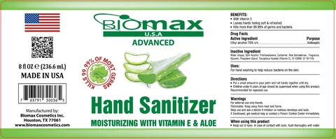 Biomax USA HAND SANITIZER 포장