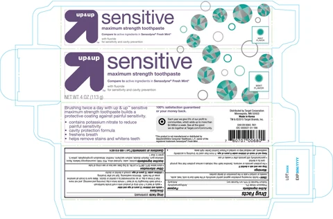 Up and Up Sensitive Maximum Strength Mint 포장