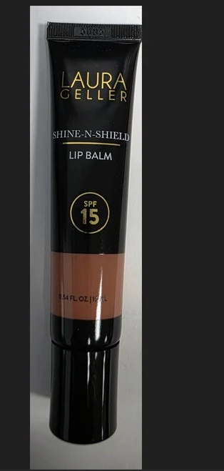 LAURA GELLER X BLISS SHINE - N - SHIELD LIP BALM SPF 15 GOLDEN HOUR packaging