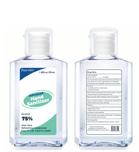Hand Sanitizer packaging
