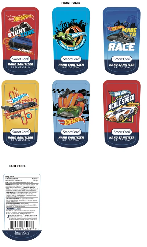 HOT WHEELS HAND SANITIZER packaging