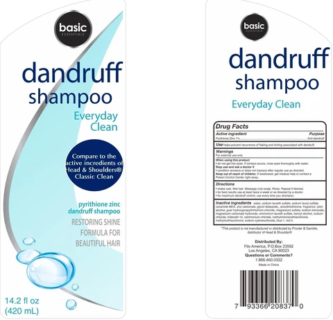 basic essentials dandruff everyday clean 포장